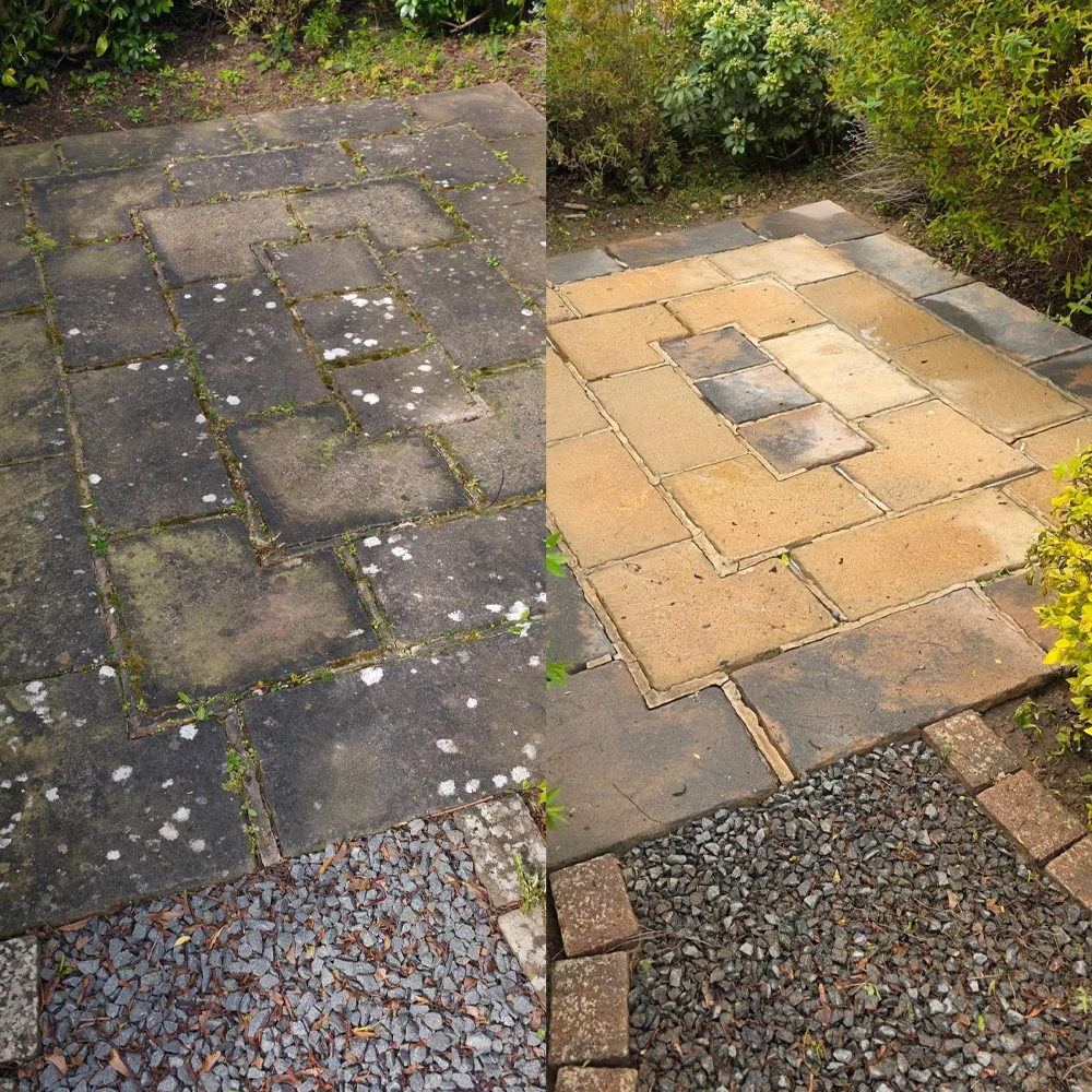 Patio pressure washing