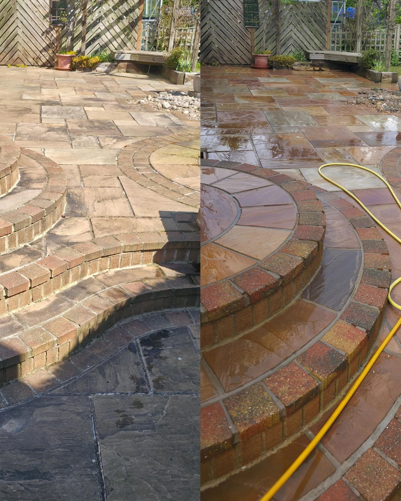 MDL Pressure Washing technician cleaning an exterior surface