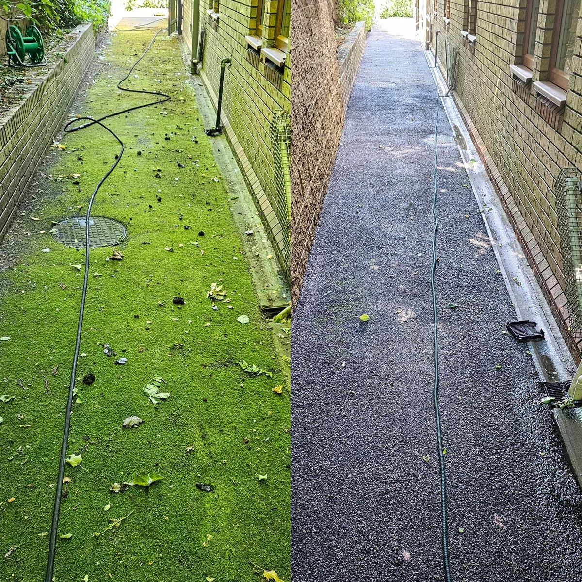 MDL exterior pressure washing in action